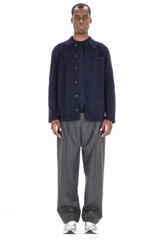 25FW 아페쎄 니트웨어 WOASB M03237DARK NAVY Black - A.P.C.