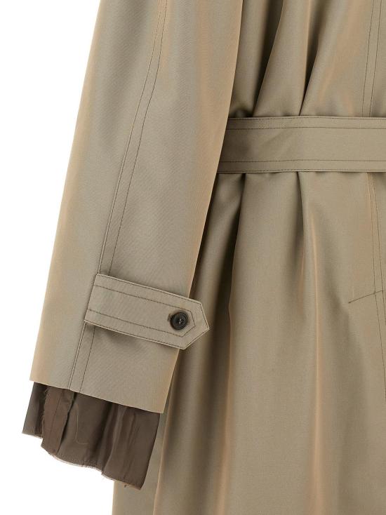  마르지엘라 트렌치 코트 메종  코튼  베이지 - MAISON MARGIELA