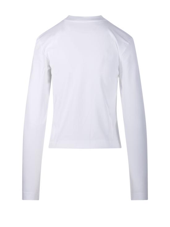 26FW 자크뮈스 그로그랭 로고 롱슬리브 티셔츠 TSW00155AJ00124 100 WHITE - JACQUEMUS