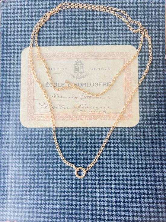  탯치 목걸이/팬던트 Thatch Vienna Rolo Charm Necklace 32" Necklace