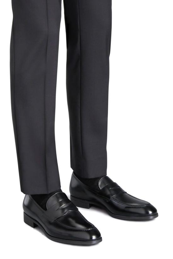 25FW 산토니 로퍼 MGSI14944SMABUSFN01 Black - SANTONI
