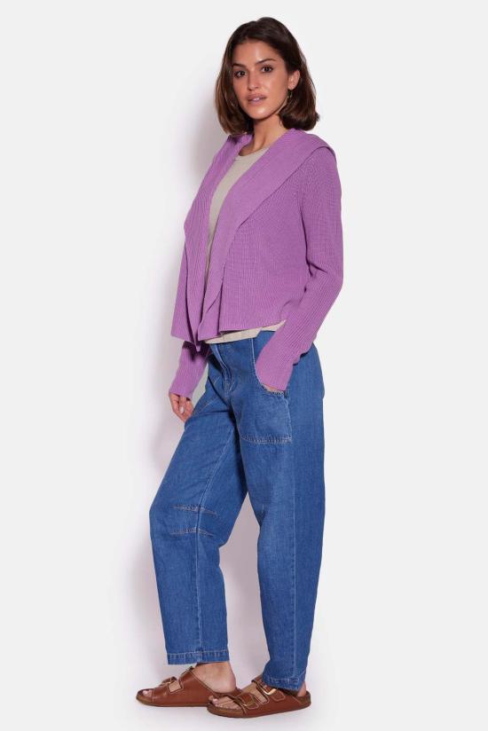  블루&크림 가디건 9264BL 508 PURPLE - BLUE&CREAM