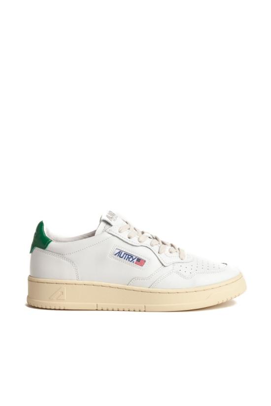  오트리 메달리스트 로우 스니커즈 AULM LL20WHT GREEN White