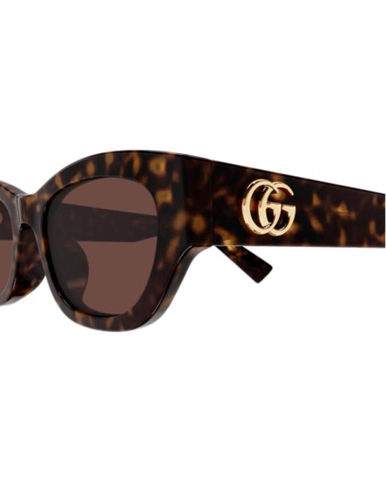  구찌 선글라스 스퀘어드 캣아이 선글라스 하바나 - GUCCI