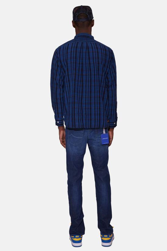  Original Madras Trading Company 셔츠 OM44609 03 NAVY CHECK - OTHER BRANDS
