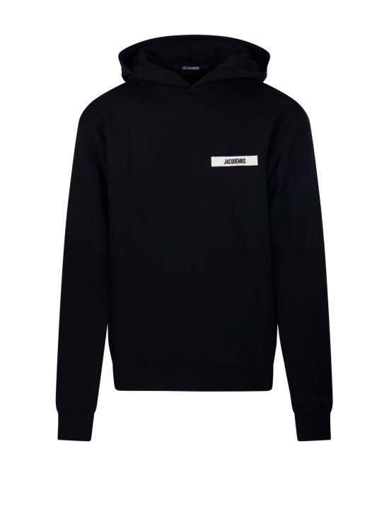 26FW 자크뮈스 그로그랭 후드 티셔츠 HOM00247AJ00126 990 BLACK