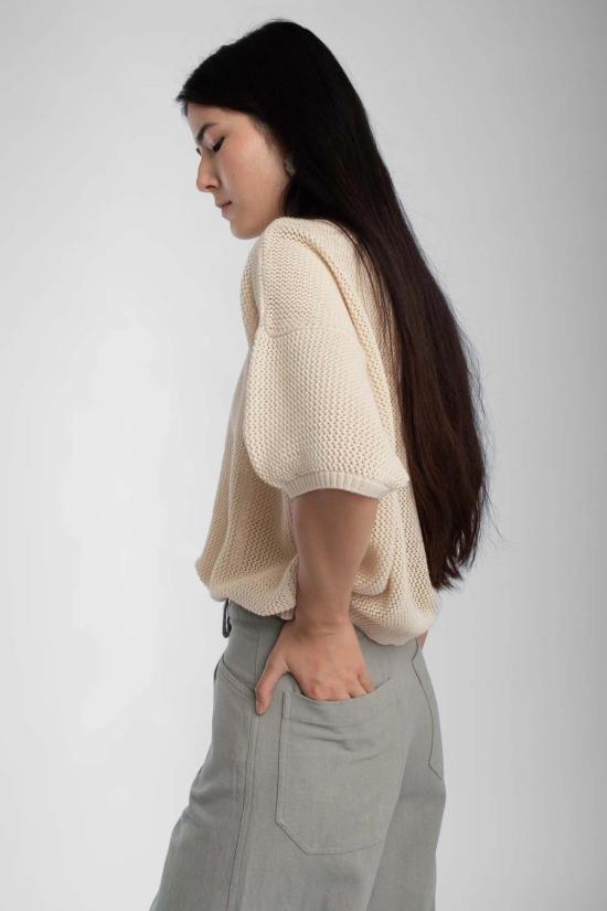  미셀라 그렉 반팔 티셔츠 미카엘라 그렉 메쉬 티셔츠 - MICAELA GREG