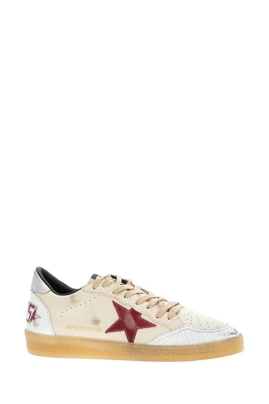 26FW 골든구스 스니커즈 GMF00117F008742 15987 BEIGE WHITE RED SILVER - GOLDEN GOOSE