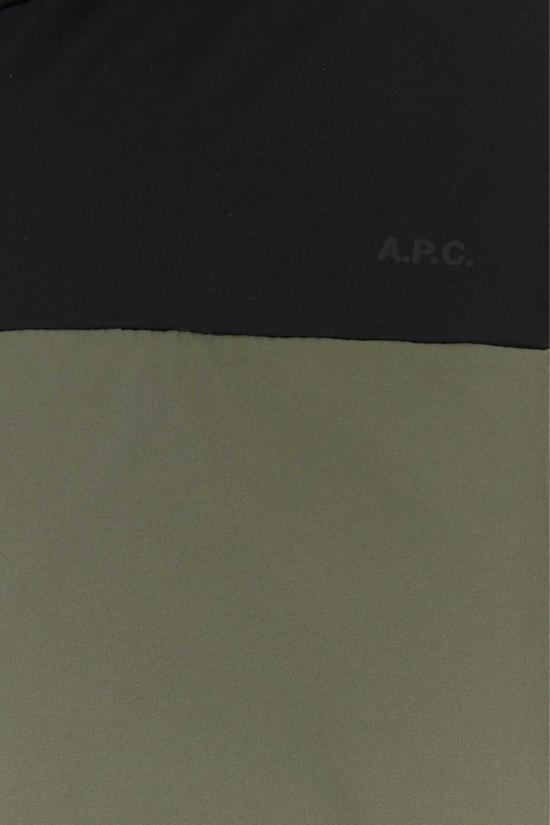  아페쎄 숏패딩 A.P.C. 세이지 그린 스트레치 폴리에스터 양면 패딩 재킷 밀리터리누아르 - A.P.C.