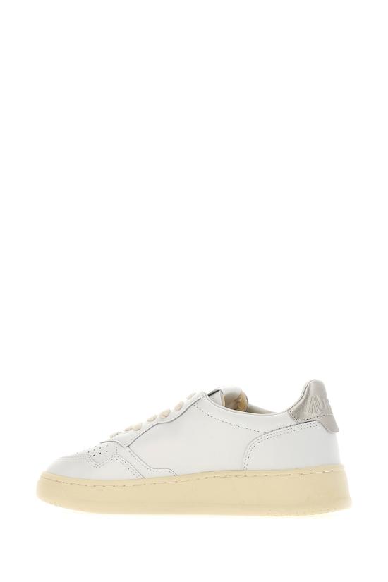 26FW 오트리 메달리스트 로우 레더 스니커즈 AULWLL06 WHTGOLD WHITE GOLD - AUTRY