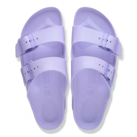  버켄스탁 샌들 애리조나 스텔스 버클 에바  퍼플 포그 - BIRKENSTOCK
