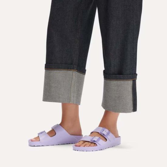 버켄스탁 샌들 애리조나 스텔스 버클 에바  퍼플 포그 - BIRKENSTOCK