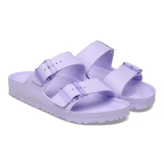  버켄스탁 샌들 애리조나 스텔스 버클 에바  퍼플 포그 - BIRKENSTOCK