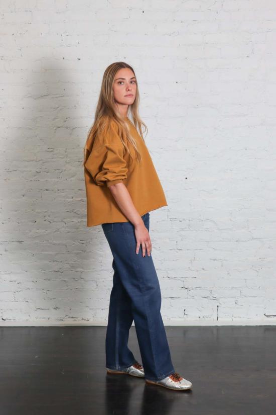  레이첼 코미 스웨터 폰드 스웨트셔츠 카멜 - RACHEL COMEY