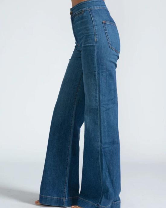  ASKK 뉴욕 데님 팬츠 아스크니 브라이튼 와이드 레그 진 머큐리 - ASKK NY