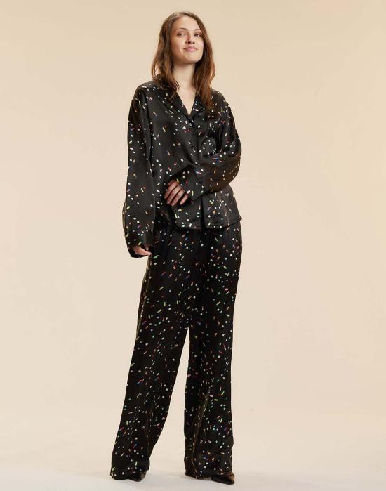  신시아 로리 언더웨어 신시아 로울리 필 PJ 라운지 팬츠 블랙 멀티 - CYNTHIA ROWLEY