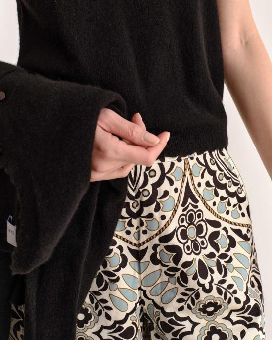 카르톨리나 팔라초 팬츠 Cartolina Salida Culotte 팬츠 Flor Medallion - CARTOLINA