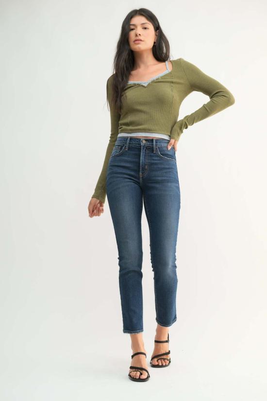  저스트 블랙 데님 데님 팬츠 BP481J BLUE - JUST BLACK DENIM