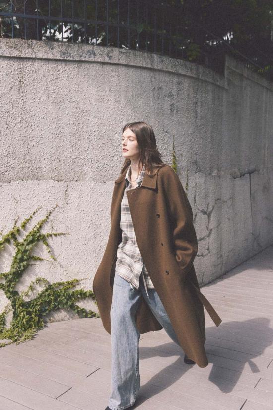  더 엔케이씨 스토어 코트 Nkc 스토어 롱 울 블렌드 - The NKC Store