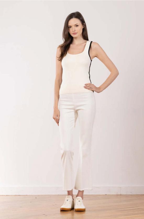  에비뉴 몽테뉴 스트레이트 팬츠 Avenue Montaigne Leo Pant 화이트 데님