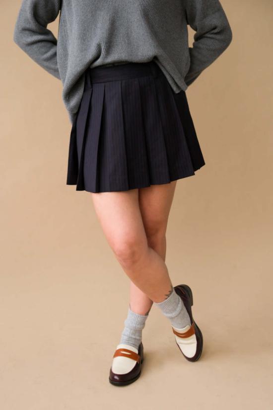  던스트 숏 스커트 UDSK5C20 4N2 NAVY STRIPE - DUNST