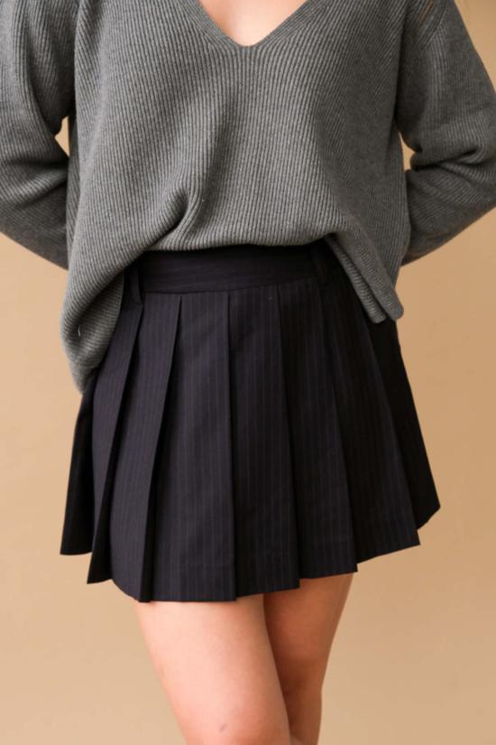  던스트 숏 스커트 UDSK5C20 4N2 NAVY STRIPE