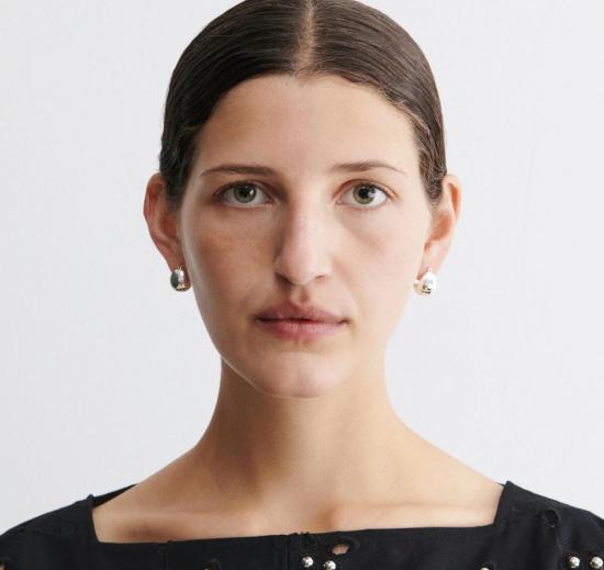  레이첼 코미 이어링 베이비 킬 후프  실버 도금 황동 - RACHEL COMEY