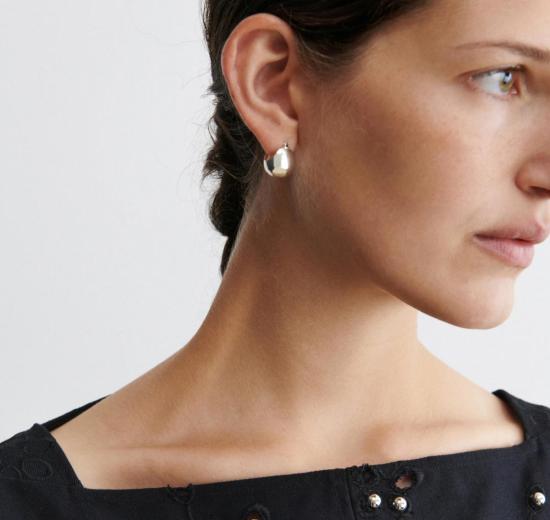  레이첼 코미 이어링 베이비 킬 후프  실버 도금 황동 - RACHEL COMEY