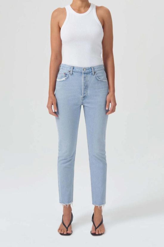  에이골디 데님 팬츠 아골드 라일리 크롭 진 코브 - AGOLDE