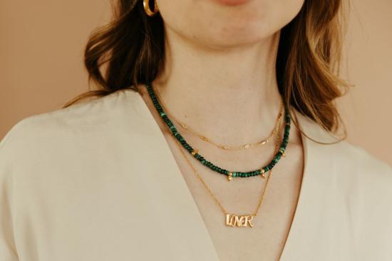  시에라 윈터 주얼리 목걸이/팬던트 러브 레터 목걸이 골드 베르메일 - SIERRA WINTER JEWELRY