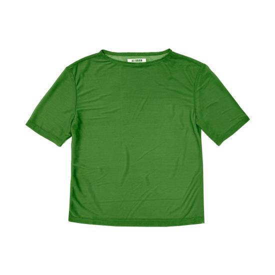  알리 골든 반팔 티셔츠 메쉬 티셔츠 탑
