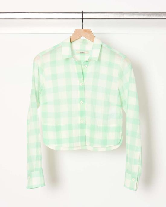  오디 블라우스 오데흐 거즈 셔츠