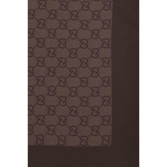 26FW 구찌 머플러/스카프 실크 풀라드 액세서리 브라운 - GUCCI