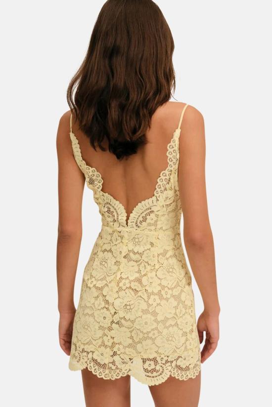  포러브앤레몬스 숏 원피스 CD3738 SU25 YELLOW XS - FOR LOVE & LEMONS