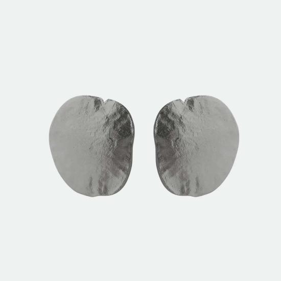  에이비오에이비 이어링 아보압 호두껍질 귀걸이 (은) - ABOAB
