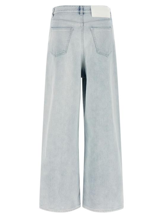  MM6 메종마르지엘라 데님 팬츠 Mm6 메종 마르지엘라 루즈핏 드로스트링 진 라이트 블루 - MM6 MAISON MARGIELA