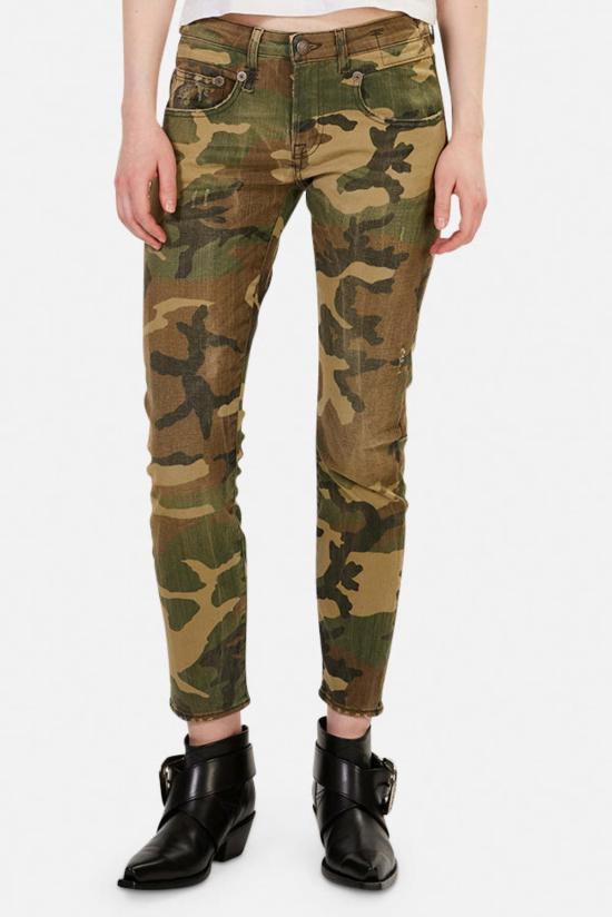  알13 스트레이트 팬츠 R13W0086 078B BEIGE CAMO
