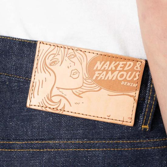  네이키드 & 페이머스 데님 네이키드 앤 페이머스 스트롱 가이 브롤러 셀비지 진 - NAKED & FAMOUS