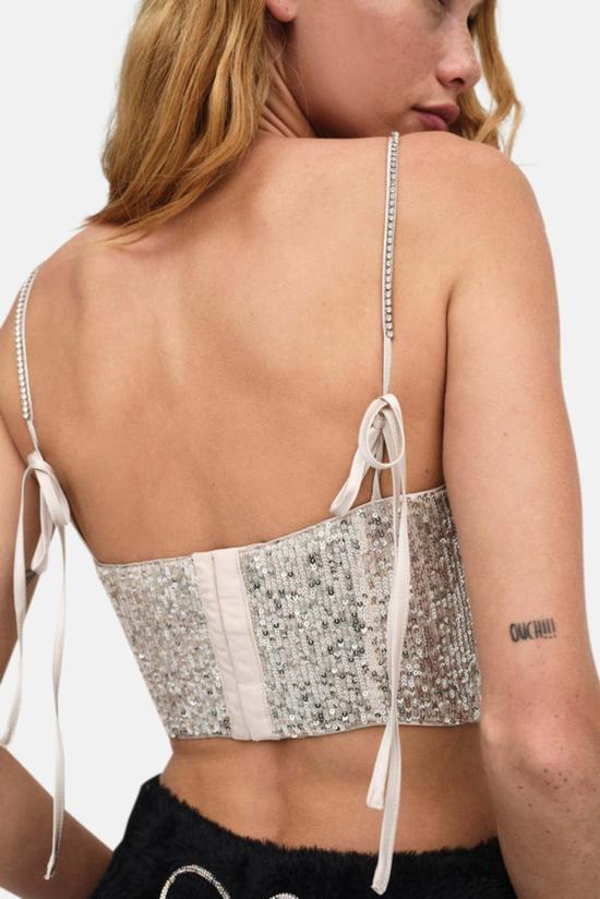  포러브앤레몬스 민소매 티셔츠 CT2087 HO23 SILVER METALLIC - FOR LOVE & LEMONS