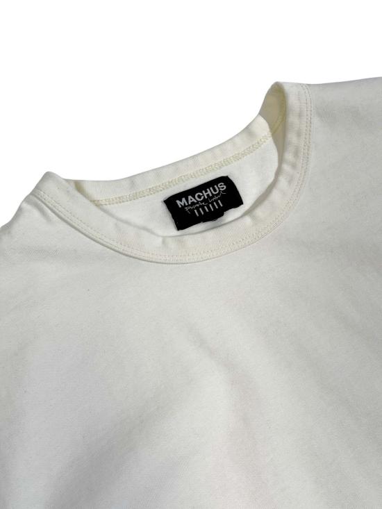  마커스 반팔 티셔츠 마추스 프라이빗 라벨 딘 포켓 티셔츠 빈티지 화이트 - MACHUS PRIVATE LABEL