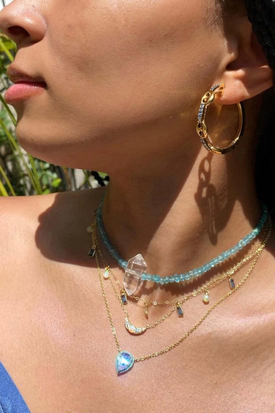  네이티브잼 목걸이/팬던트 천연 보석 신데렐라 목걸이 - NATIVE GEM