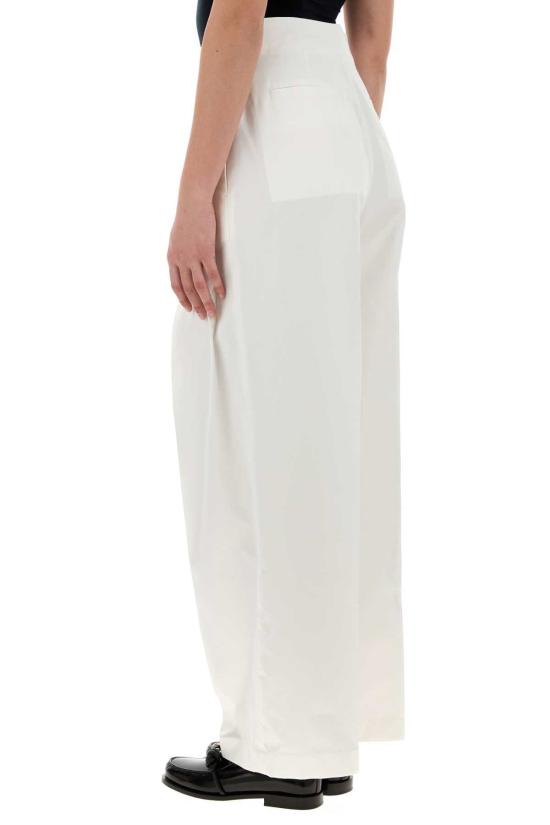  질샌더 수트 팬츠 질 샌더 코튼 블렌드 실크 팬츠 라떼 - JIL SANDER