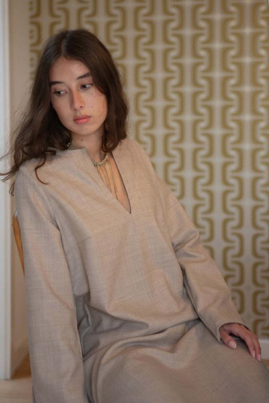  에리카 타노브 롱 원피스 에리카 타노프 나바 울 카프탄 - ERICA TANOV