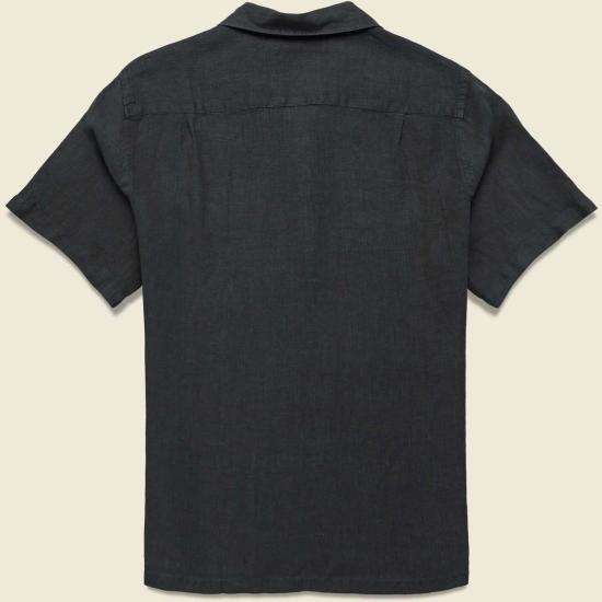 포르투기스플란넬 반팔 셔츠 포르투갈 플란넬 리넨 캠프 칼라 셔츠 - PORTUGUESE FLANNEL