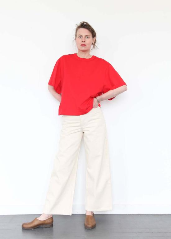  코우토우 스트레이트 팬츠 세일러 진 에크루 데님 - KOWTOW