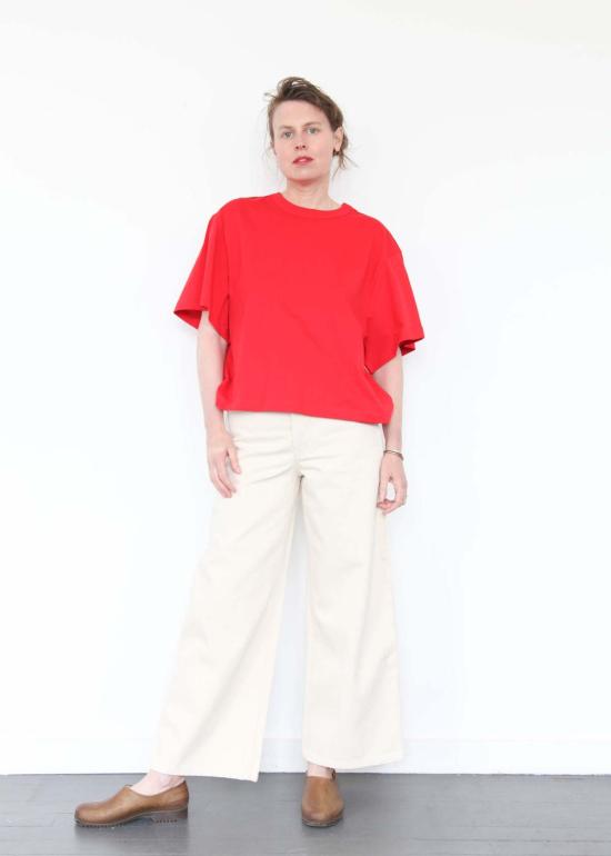  코우토우 스트레이트 팬츠 세일러 진 에크루 데님 - KOWTOW