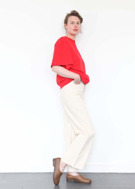  코우토우 스트레이트 팬츠 세일러 진 에크루 데님 - KOWTOW