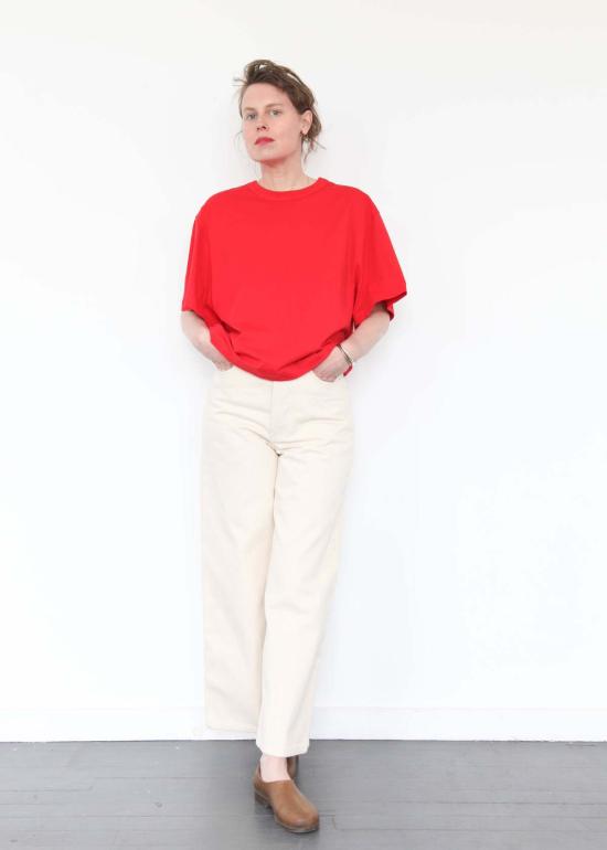  코우토우 스트레이트 팬츠 세일러 진 에크루 데님 - KOWTOW
