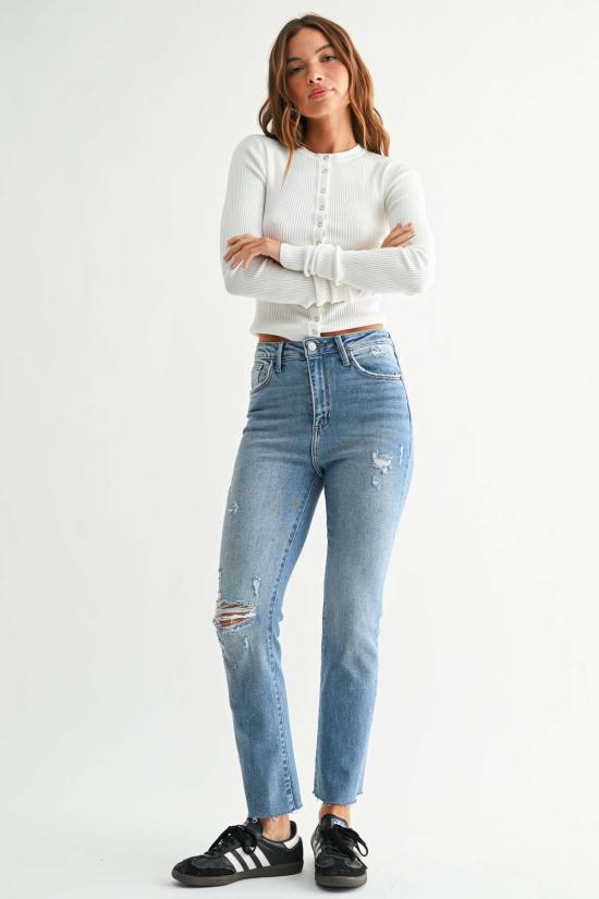  저스트 블랙 데님 데님 팬츠 BP361J WHITE - JUST BLACK DENIM