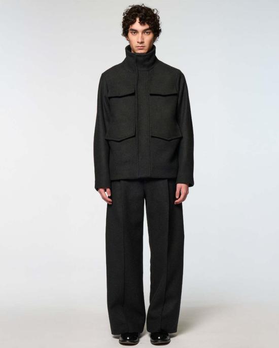  오마르 아프리디 자켓 OA AW25 BZ 102 01 BLACK - OMAR AFRIDI
